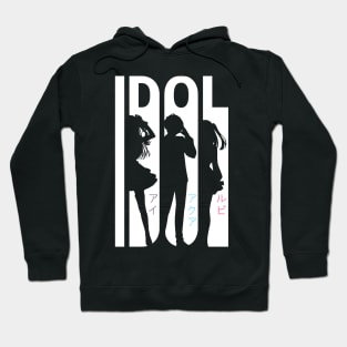 Oshi no Ko Idol Anime Characters Cool Typography Design Hoodie